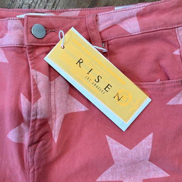 Risen: Starstruck High Rise Distressed Cropped Flare Jeans - Picture 8 of 10